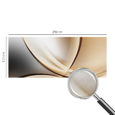 3D fototapet med rundade linjer