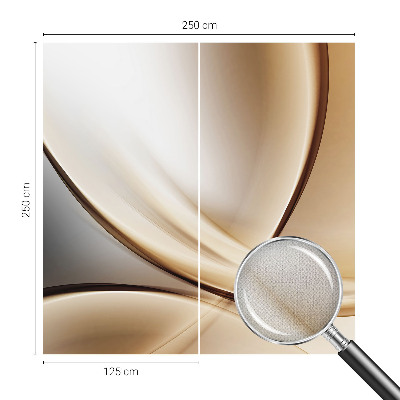 3D fototapet med rundade linjer
