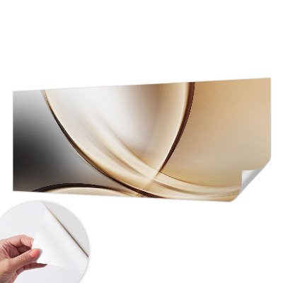 3D fototapet med rundade linjer