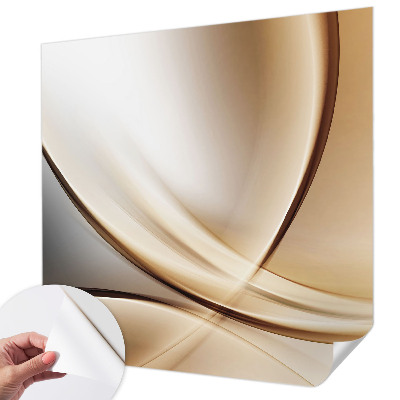 3D fototapet med rundade linjer