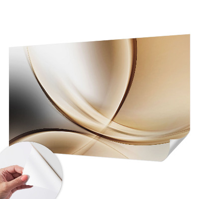 3D fototapet med rundade linjer