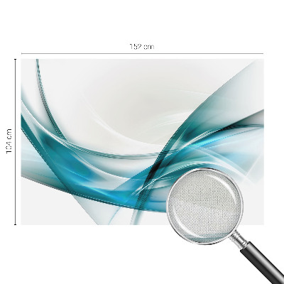 Fototapet barnrum Blå vågor