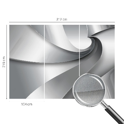 Självhäftande fototapet med ett mönster av geometriska spiraler