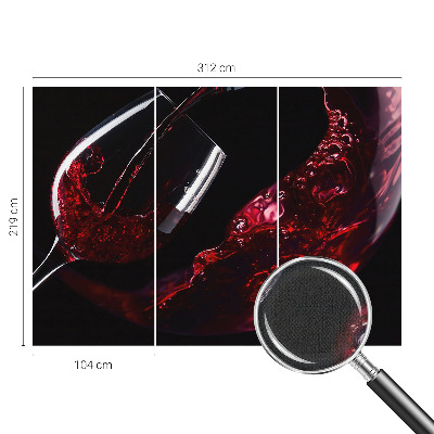 Självhäftande fototapet Rött vin