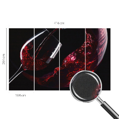 Självhäftande fototapet Rött vin