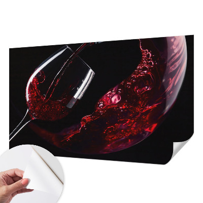 Självhäftande fototapet Rött vin