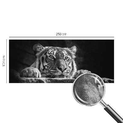 Peel and stick fototapet med ett rovdjursliknande uttryck