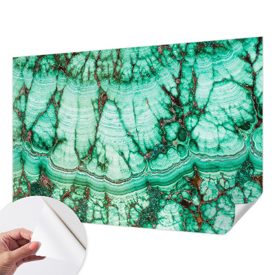 3D fototapet med grönt mönster