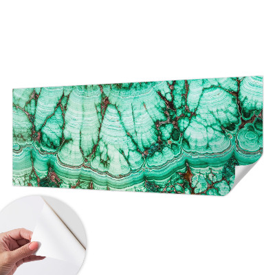 3D fototapet med grönt mönster