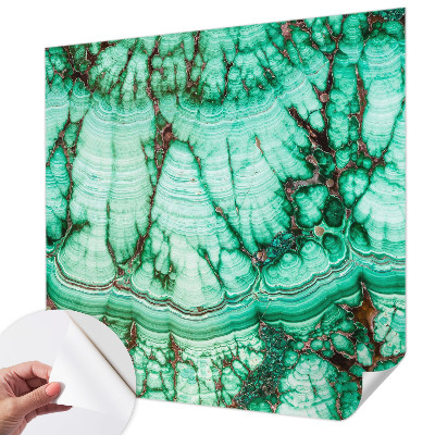 3D fototapet med grönt mönster
