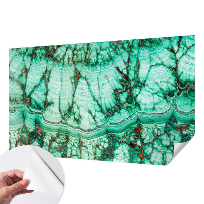 3D fototapet med grönt mönster