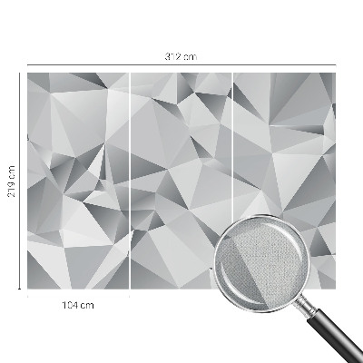 Självhäftande fotovägg med abstrakt geometriskt motiv