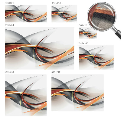 3D fototapet med abstrakt dynamik