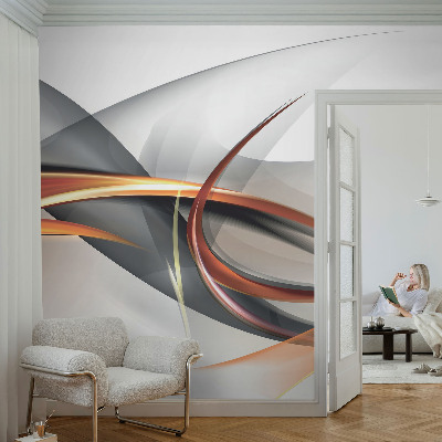 3D fototapet med abstrakt dynamik