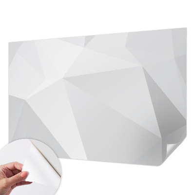 Peel and stick fototapet med grå trianglar som mönster