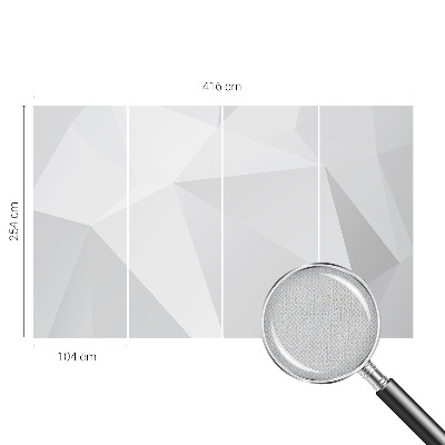 Peel and stick fototapet med grå trianglar som mönster
