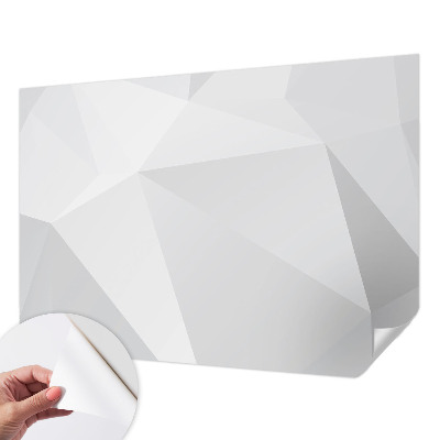 Peel and stick fototapet med grå trianglar som mönster