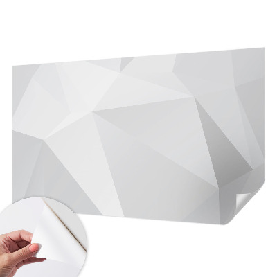 Peel and stick fototapet med grå trianglar som mönster