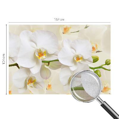 Självhäftande fototapet med motiv av blommor