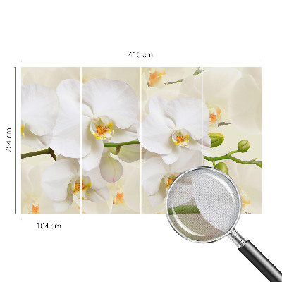 Självhäftande fototapet med motiv av blommor