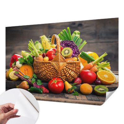 3D fototapet med motiv av fruktig fyllighet