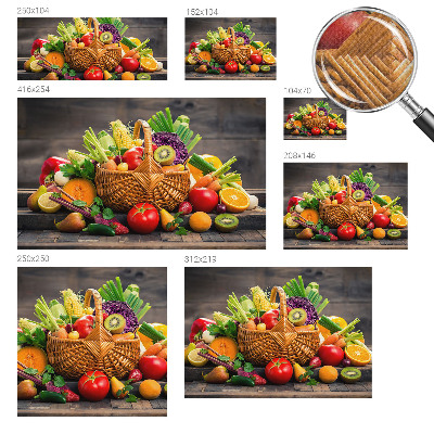 3D fototapet med motiv av fruktig fyllighet