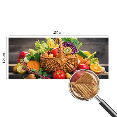 3D fototapet med motiv av fruktig fyllighet