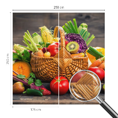 3D fototapet med motiv av fruktig fyllighet