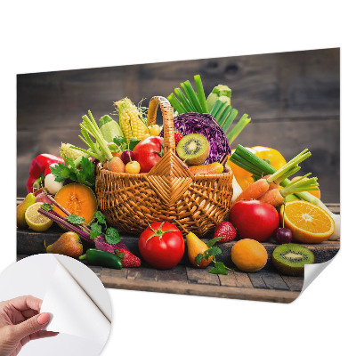 3D fototapet med motiv av fruktig fyllighet