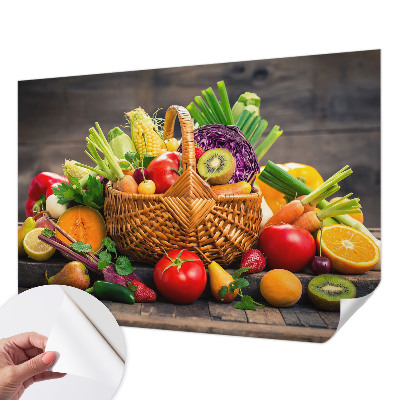 3D fototapet med motiv av fruktig fyllighet