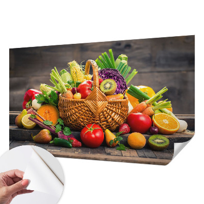 3D fototapet med motiv av fruktig fyllighet