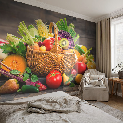 3D fototapet med motiv av fruktig fyllighet