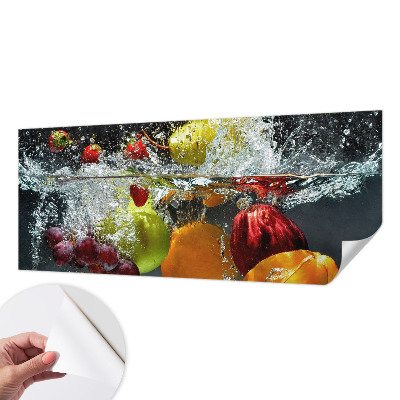 Fototapet barnrum med motiv av frukter i vatten