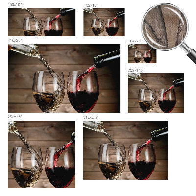 Fototapet barn med motiv av ett glas vin