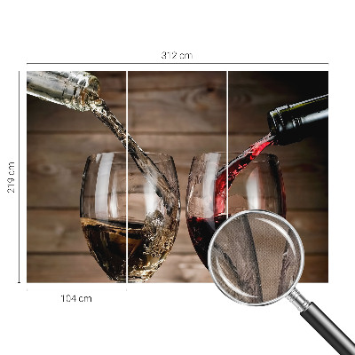Fototapet barn med motiv av ett glas vin