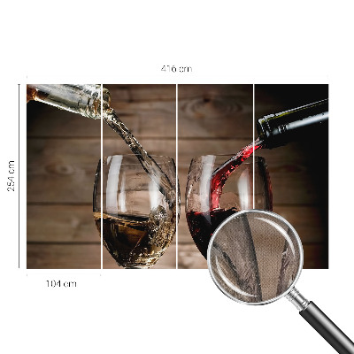 Fototapet barn med motiv av ett glas vin