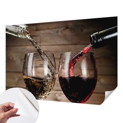 Fototapet barn med motiv av ett glas vin