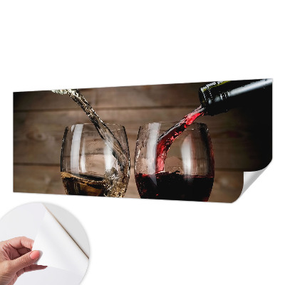 Fototapet barn med motiv av ett glas vin