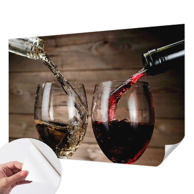 Fototapet barn med motiv av ett glas vin