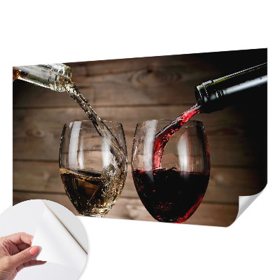 Fototapet barn med motiv av ett glas vin