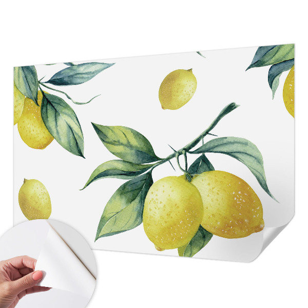 Fototapet för barn med citrondesign