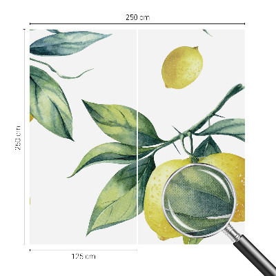 Fototapet för barn med citrondesign