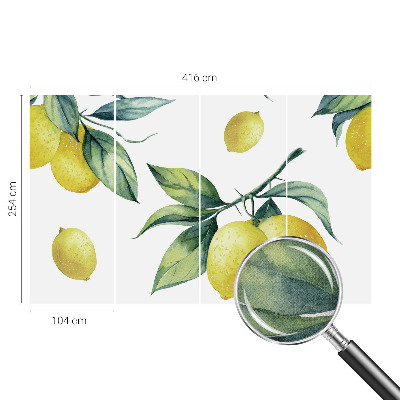 Fototapet för barn med citrondesign