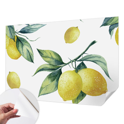 Fototapet för barn med citrondesign