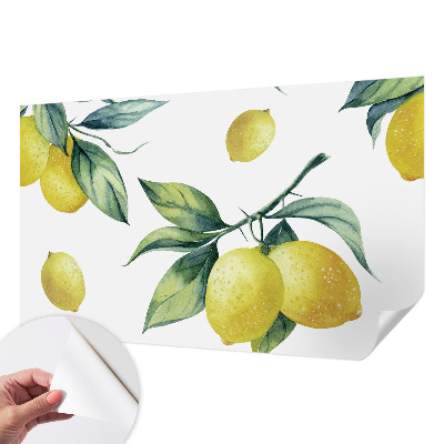 Fototapet för barn med citrondesign