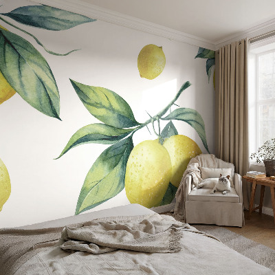 Fototapet för barn med citrondesign