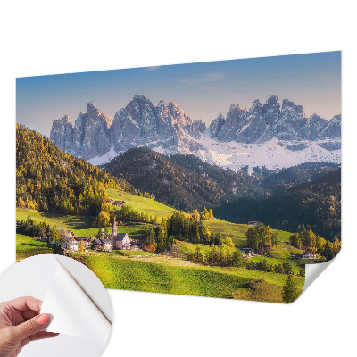 3D fototapet Bergslandskap