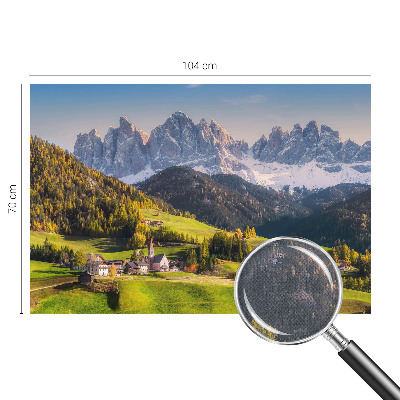 3D fototapet med motiv av ett bergslandskap