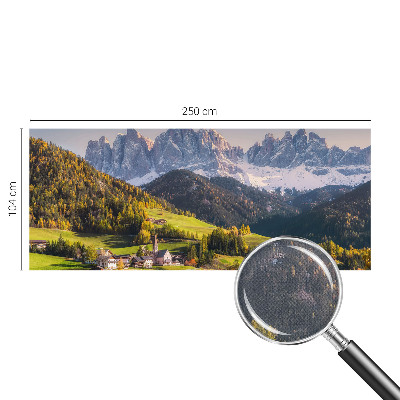 3D fototapet med motiv av ett bergslandskap