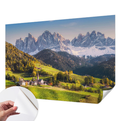 3D fototapet Bergslandskap